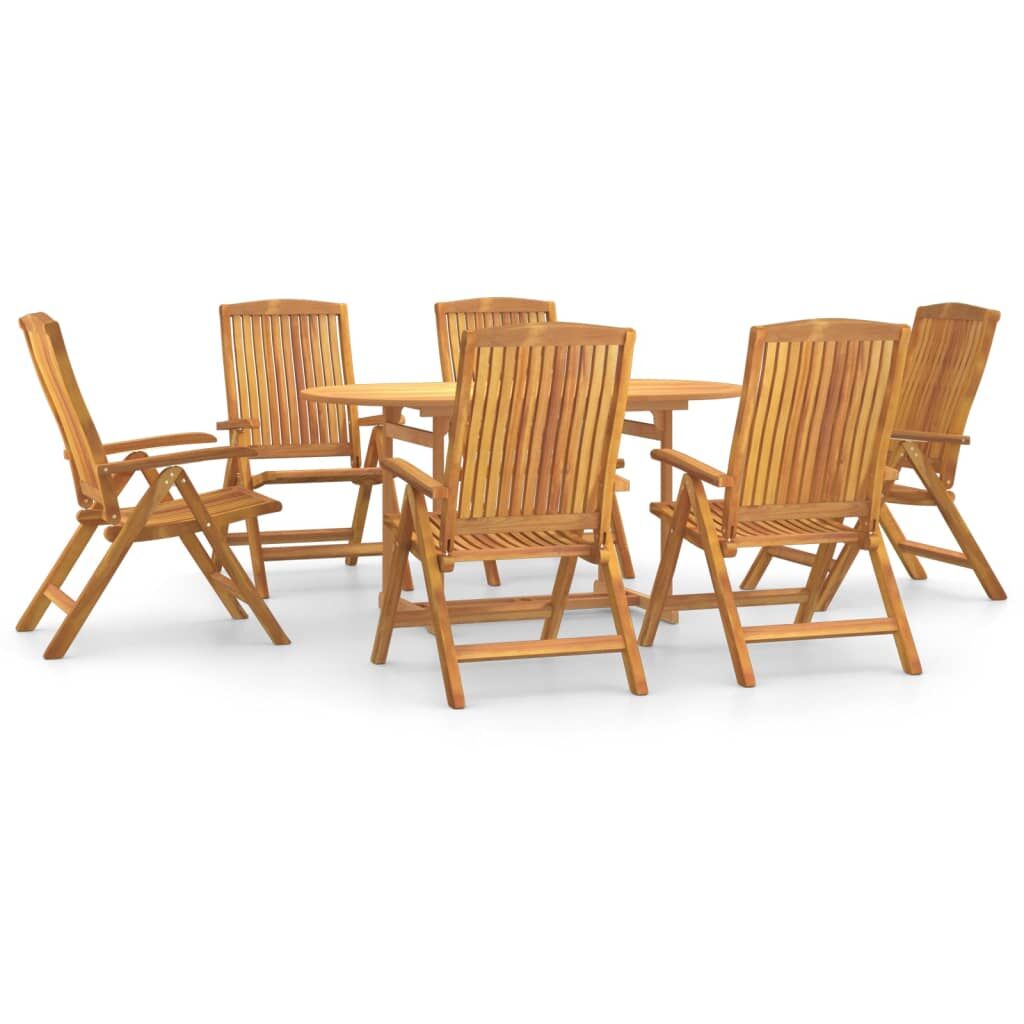 7 Piece Garden Dining Set Solid Wood Teak Price