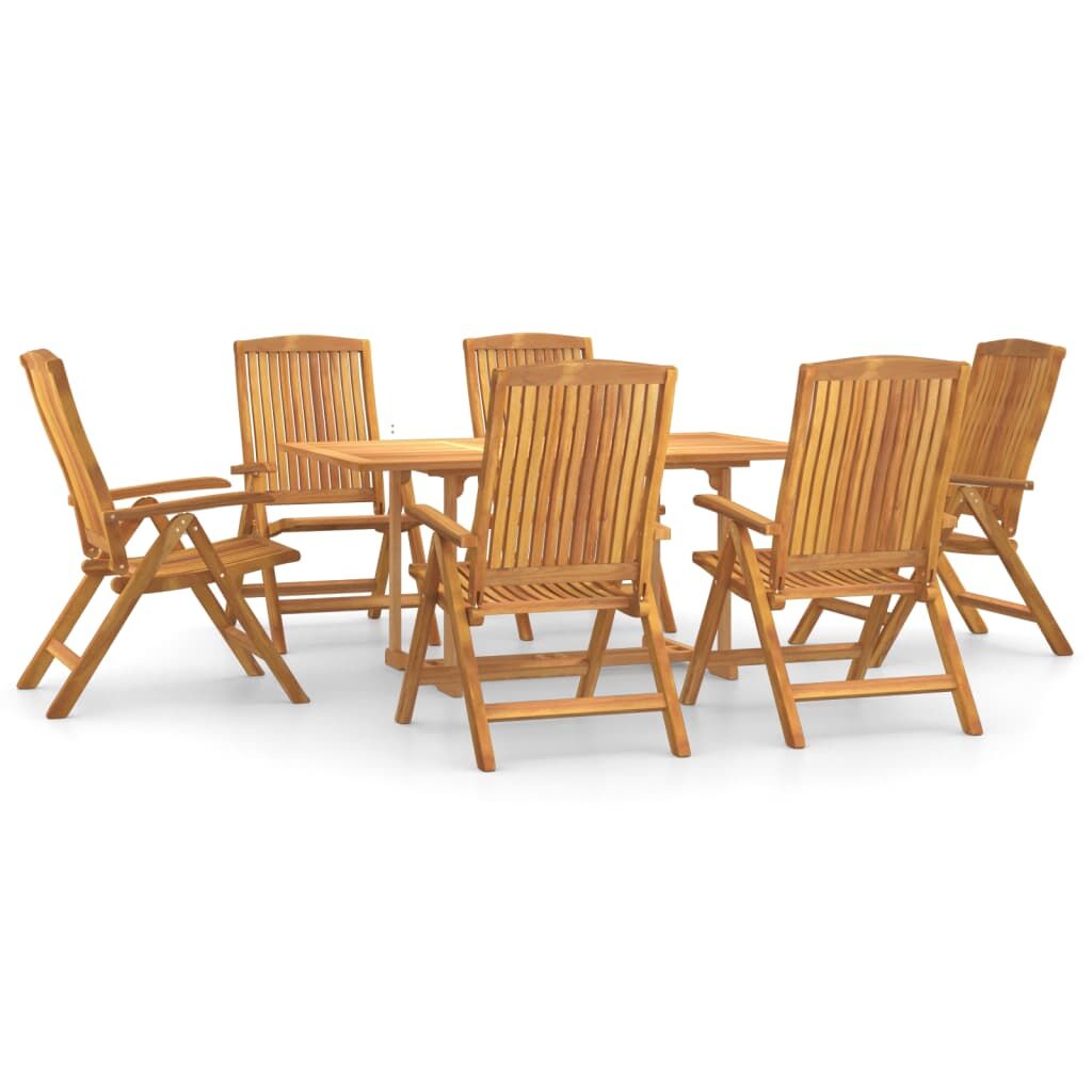 7 Piece Garden Dining Set Solid Wood Teak Price