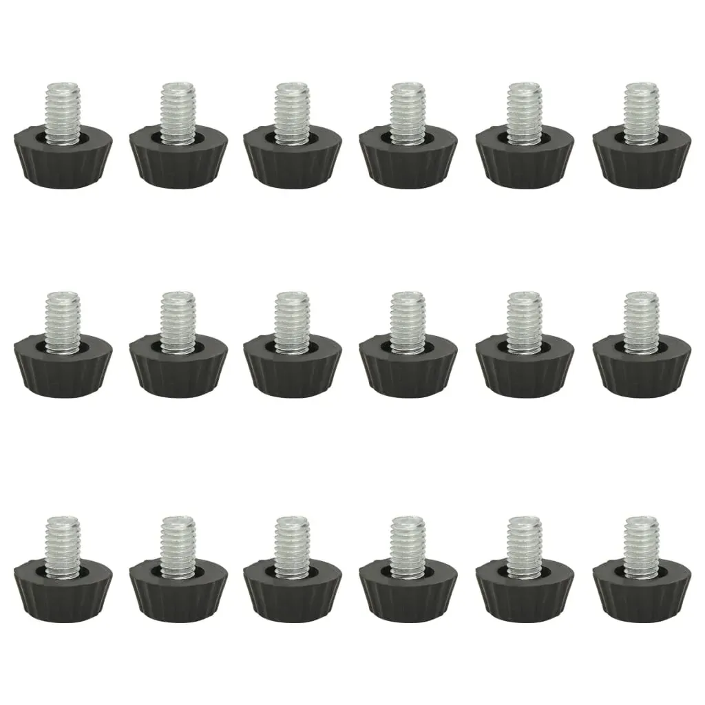 Adjustable Furniture Feet M8 18 pcs Black Price