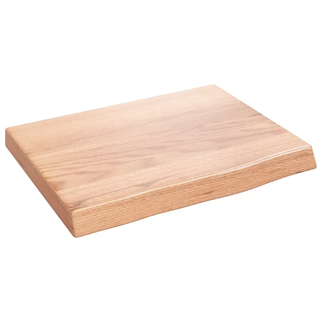 Bathroom Countertop Light Brown 40x30x4 cm Treated Solid Wood Price