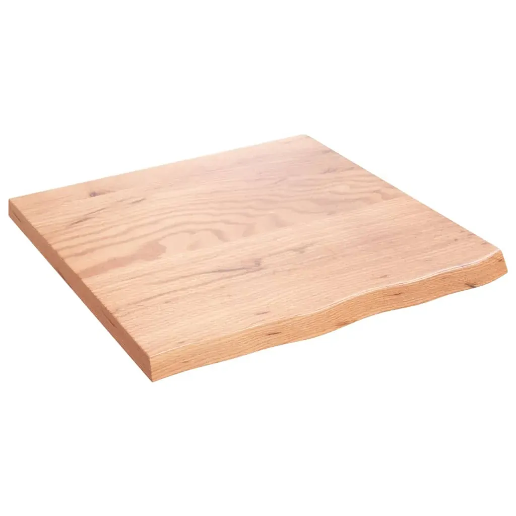 Bathroom Countertop Light Brown 60x60x4 cm Treated Solid Wood Price