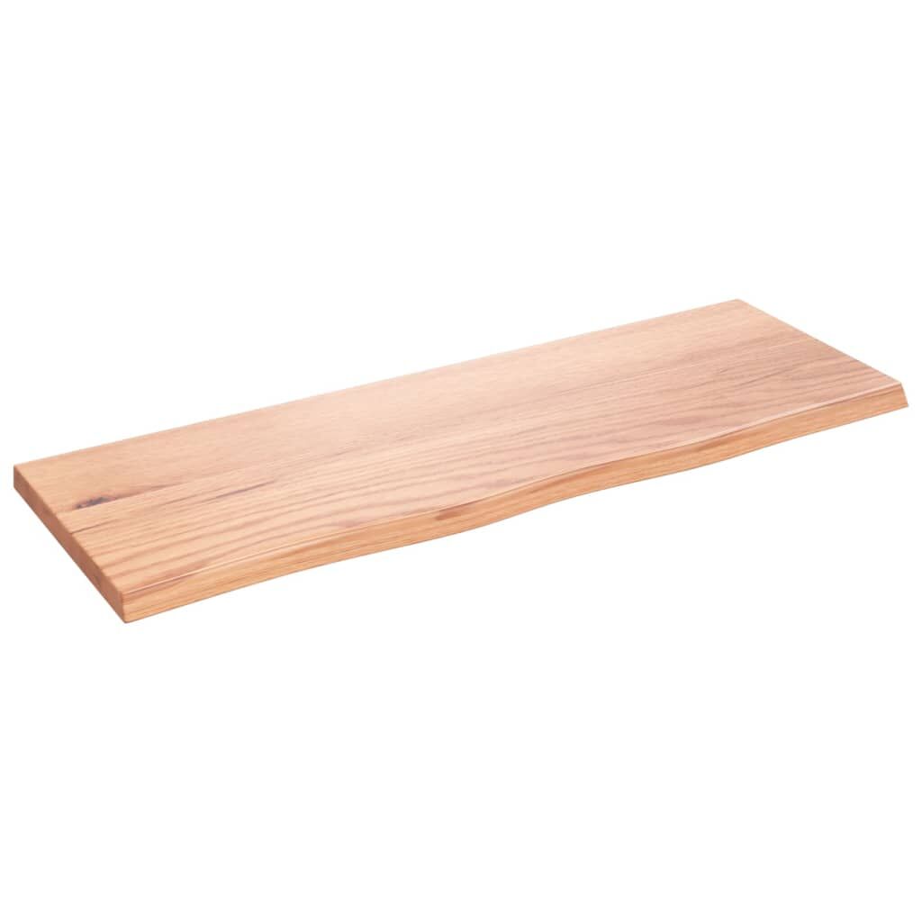 Bathroom Countertop Light Brown 80x30x2 cm Treated Solid Wood Price