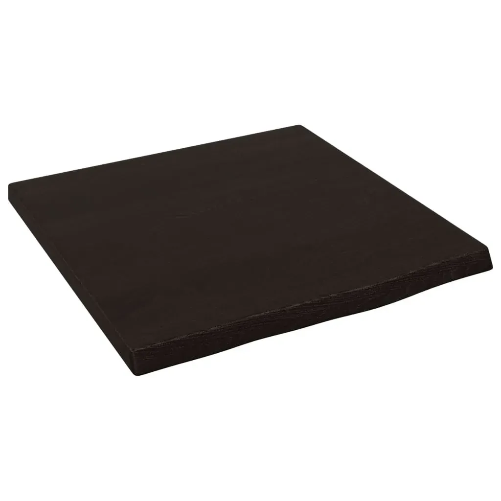 Bathroom Countertop Dark Brown 40x40x4 cm Treated Solid Wood Price
