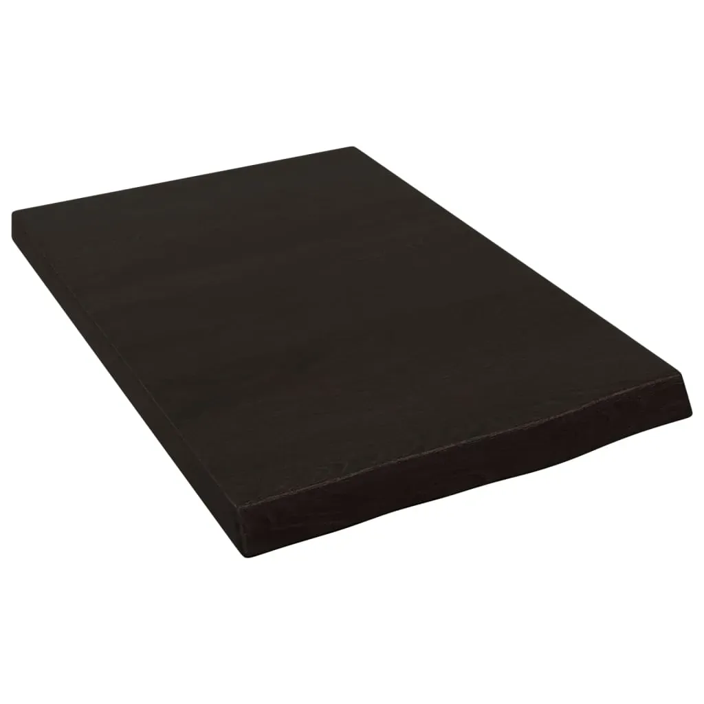 Bathroom Countertop Dark Brown 40x60x4 cm Treated Solid Wood Price