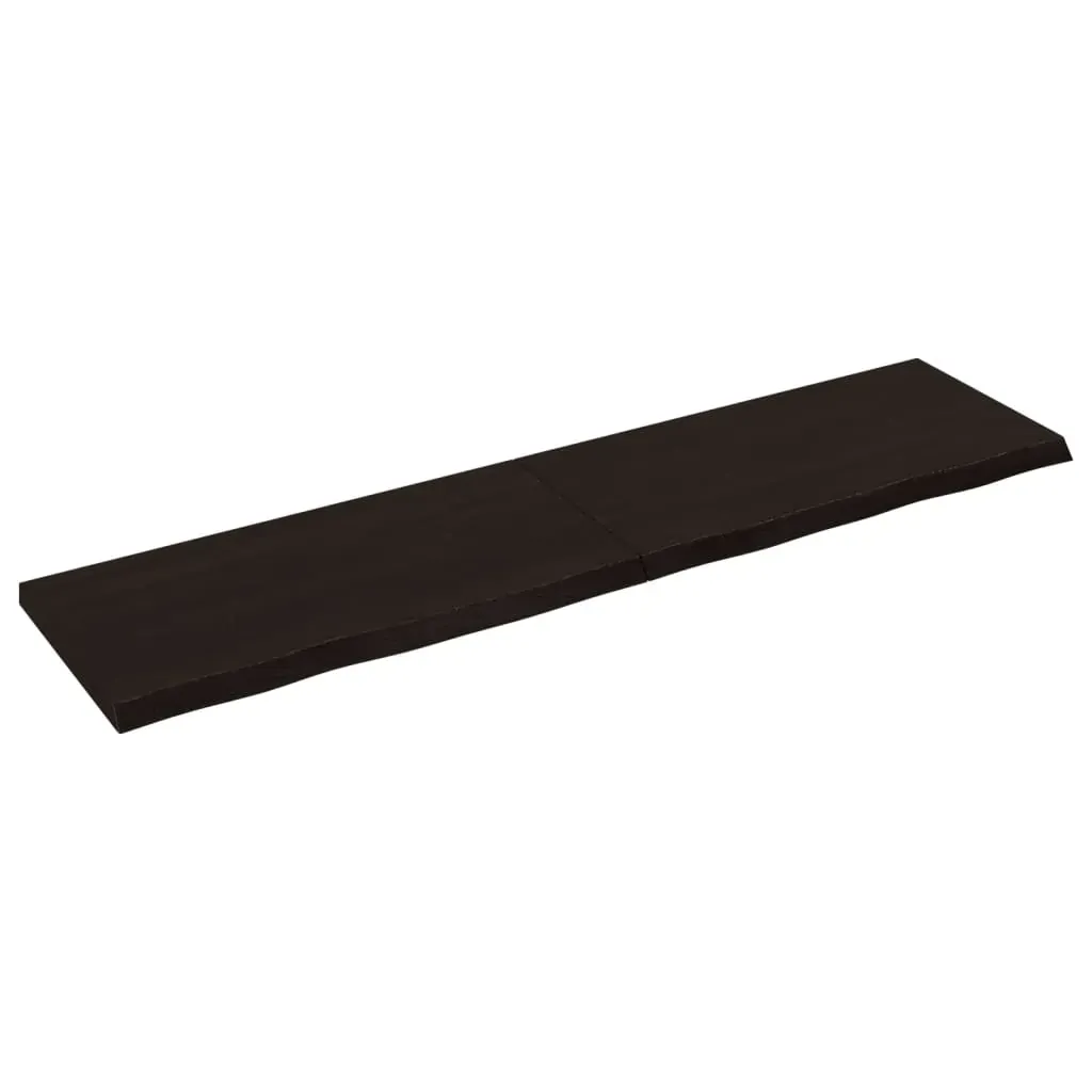 Bathroom Countertop Dark Brown 160x40x4 cm Treated Solid Wood Price