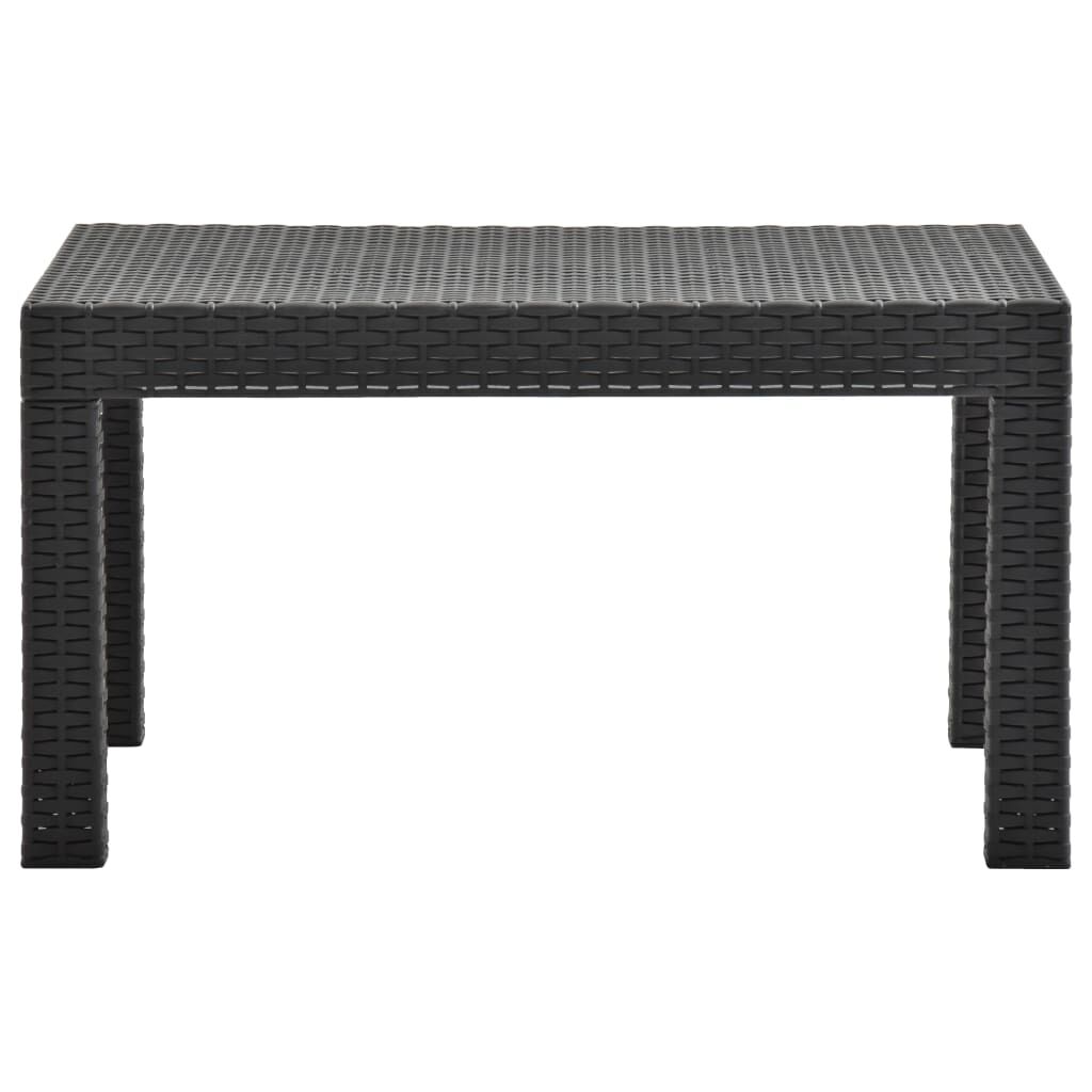 Garden Table Anthracite 58x58x41 cm PP Rattan Price