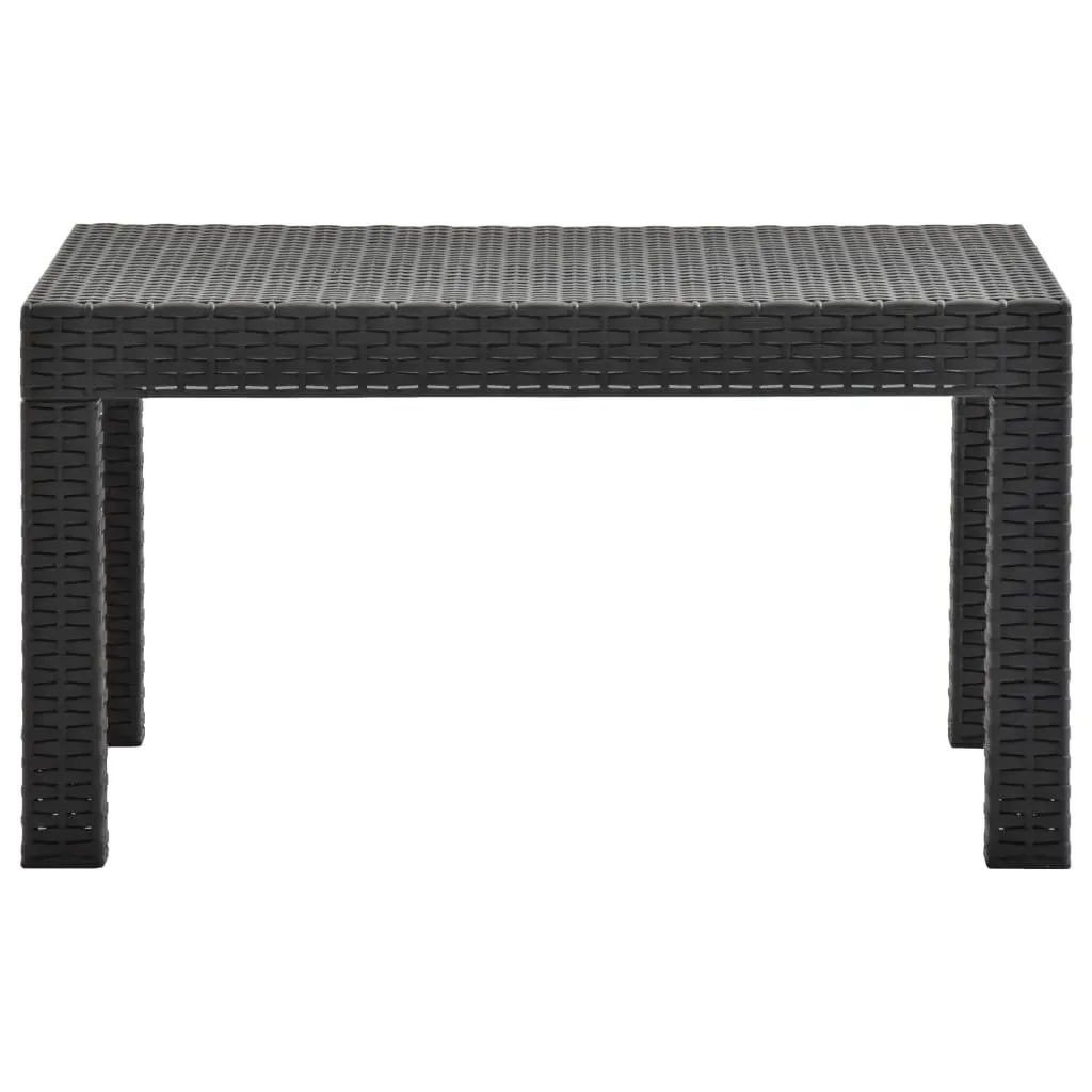 Garden Table Anthracite 58x58x41 cm PP Rattan Price