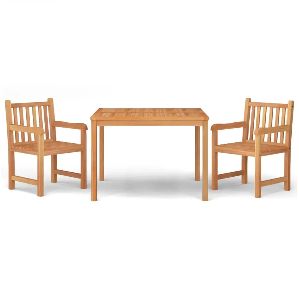 3 Piece Garden Dining Set Solid Wood Teak Price