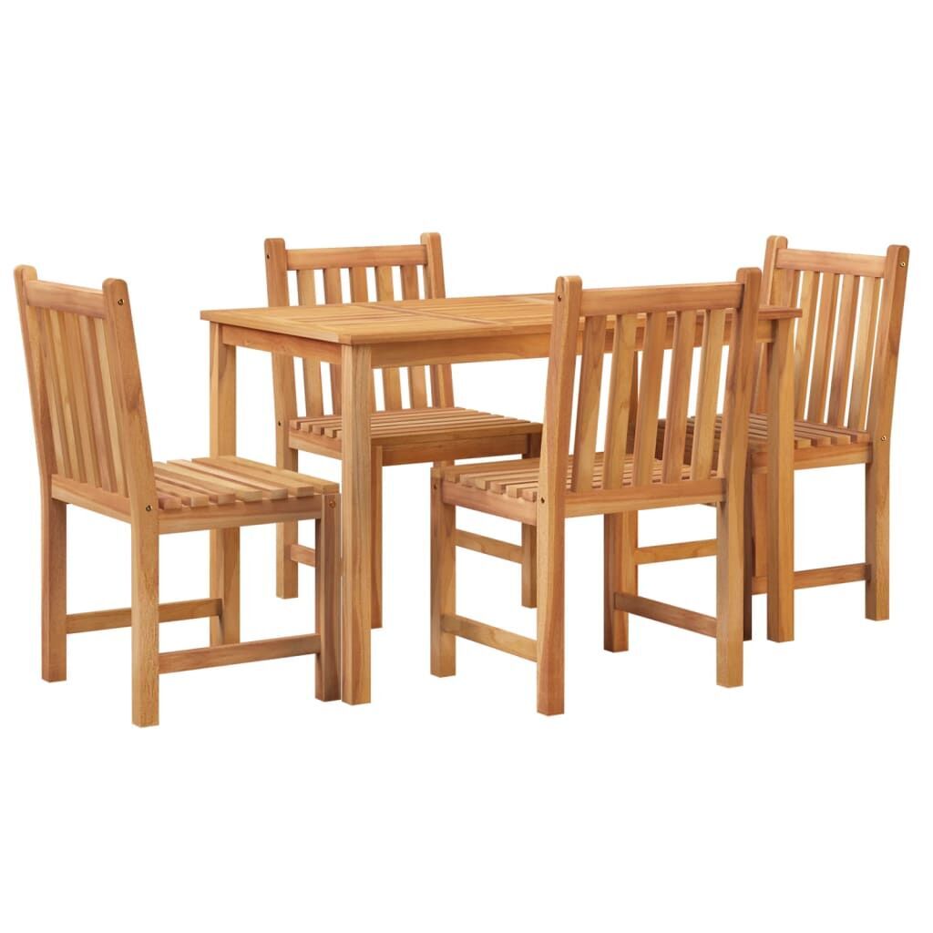 5 Piece Garden Dining Set Solid Wood Teak Price