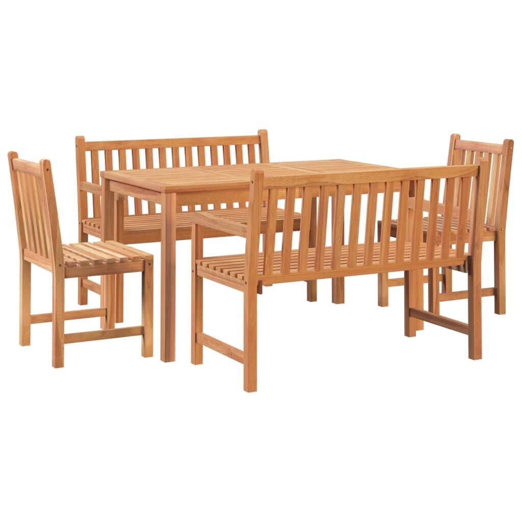5 Piece Garden Dining Set Solid Wood Teak Price