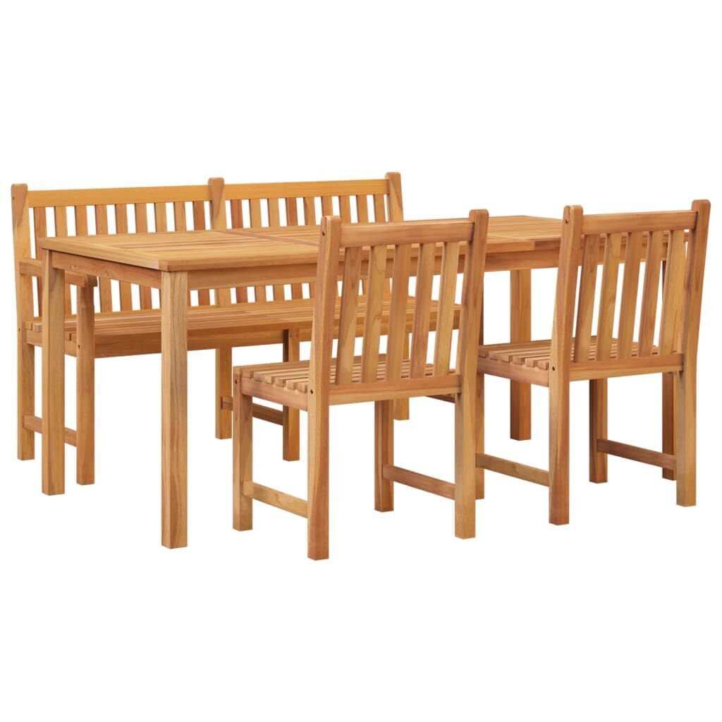 4 Piece Garden Dining Set Solid Wood Teak Price