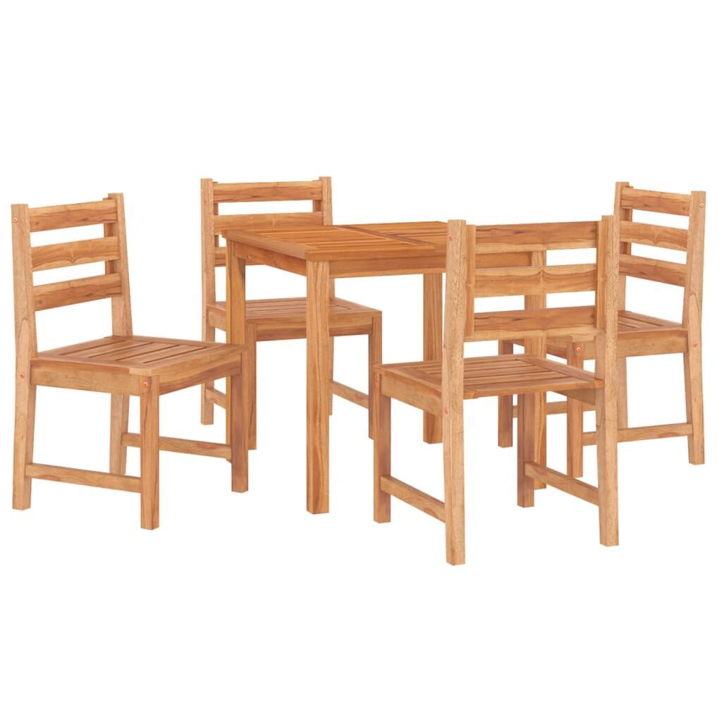 5 Piece Garden Dining Set Solid Wood Teak Price