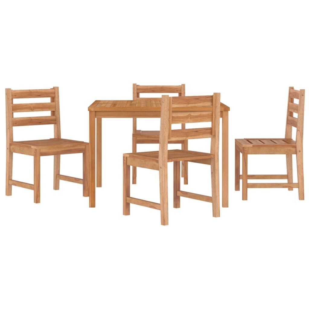 5 Piece Garden Dining Set Solid Wood Teak Price