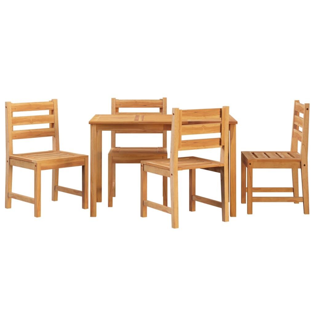 5 Piece Garden Dining Set Solid Wood Teak Price