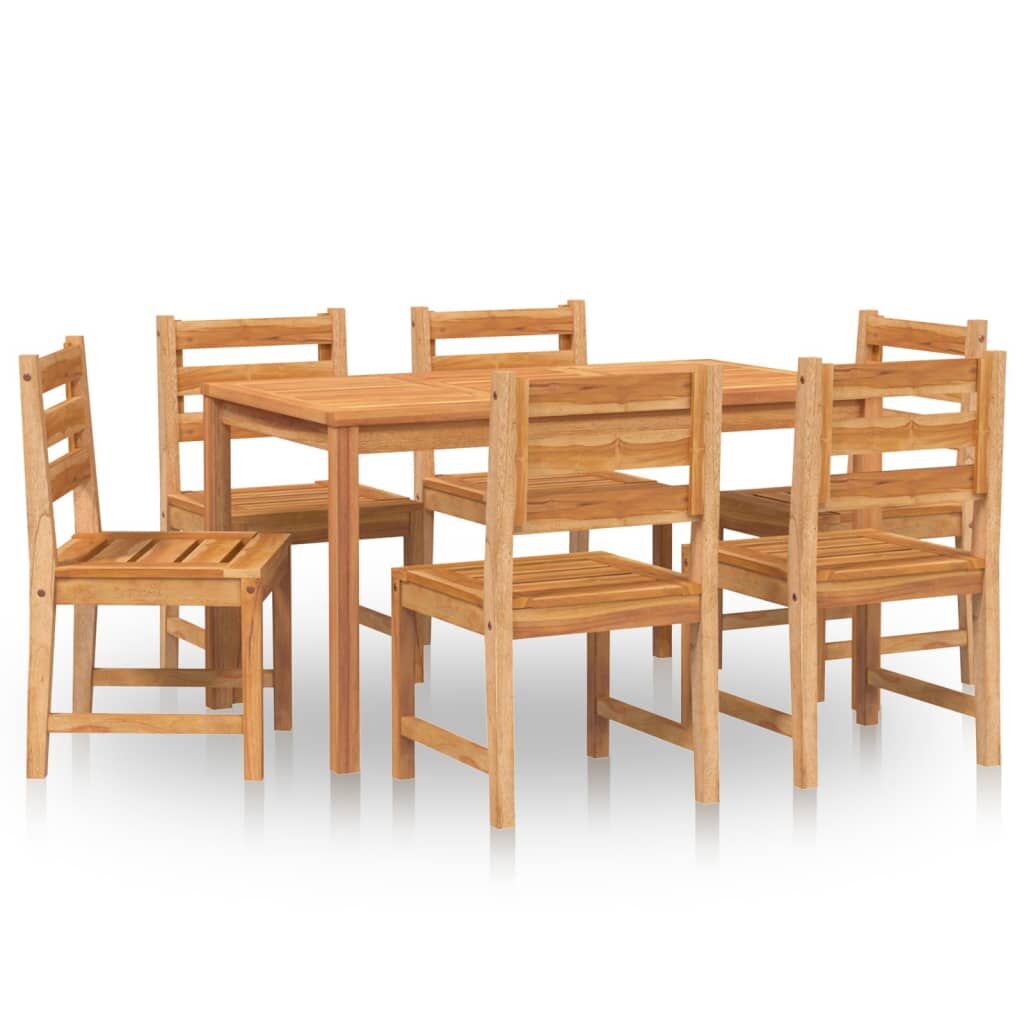 7 Piece Garden Dining Set Solid Wood Teak Price