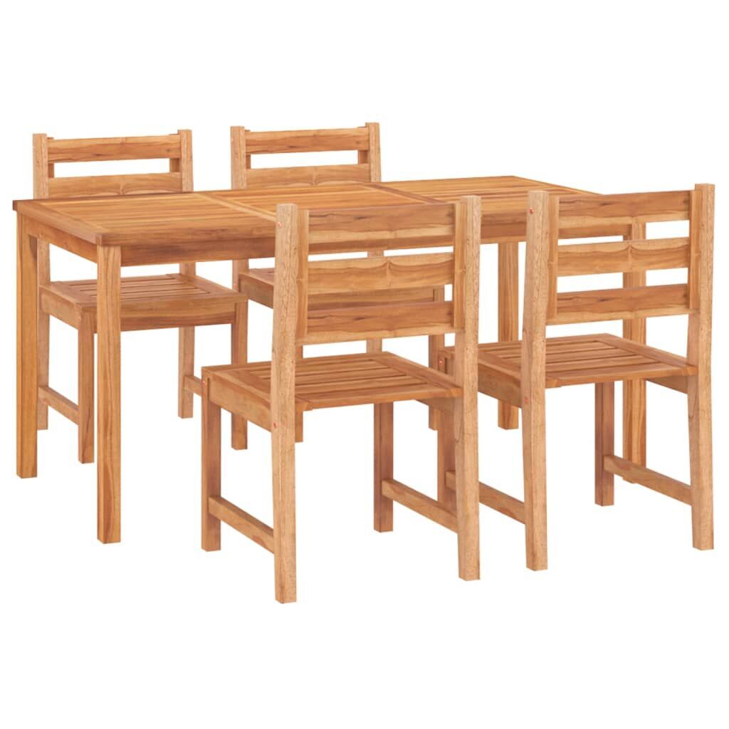 5 Piece Garden Dining Set Solid Wood Teak Price