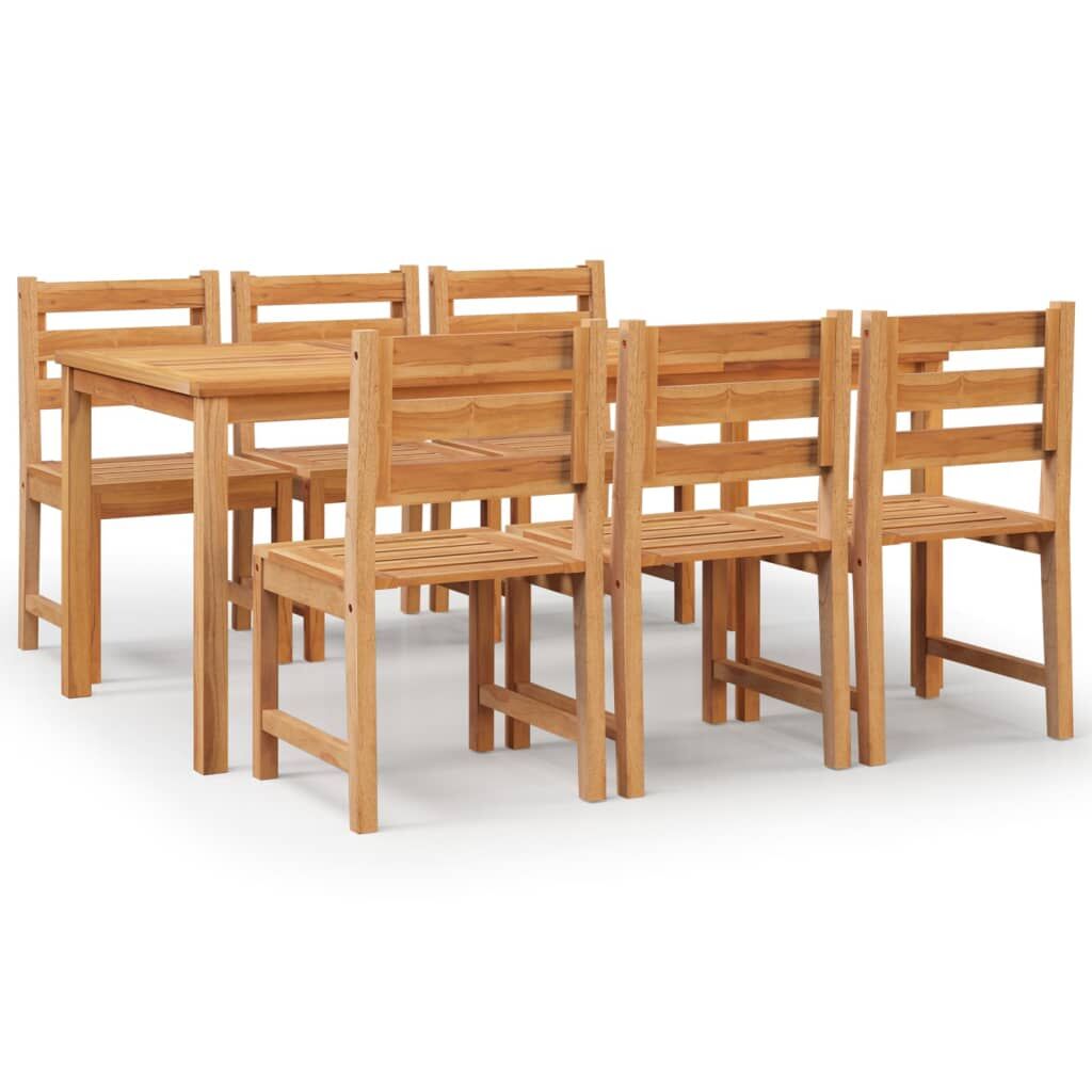 7 Piece Garden Dining Set Solid Wood Teak Price