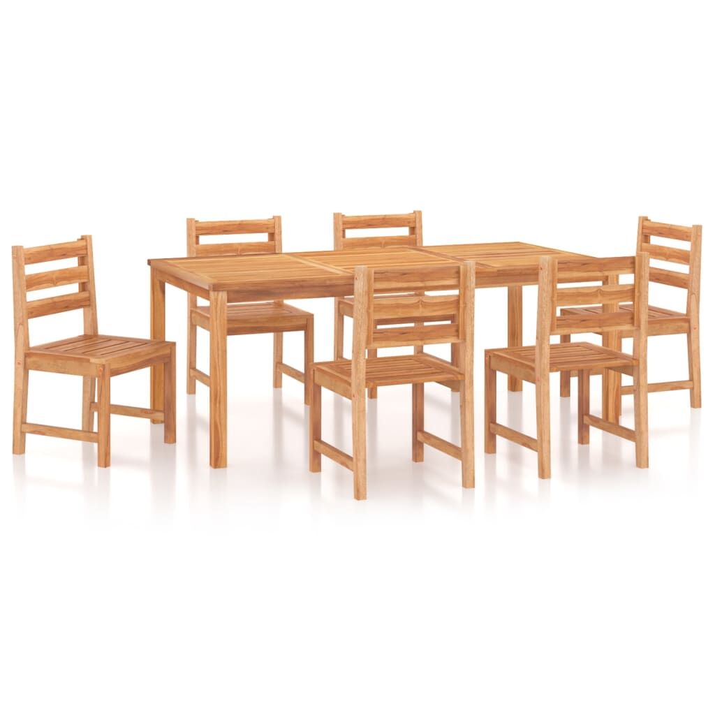 7 Piece Garden Dining Set Solid Wood Teak Price