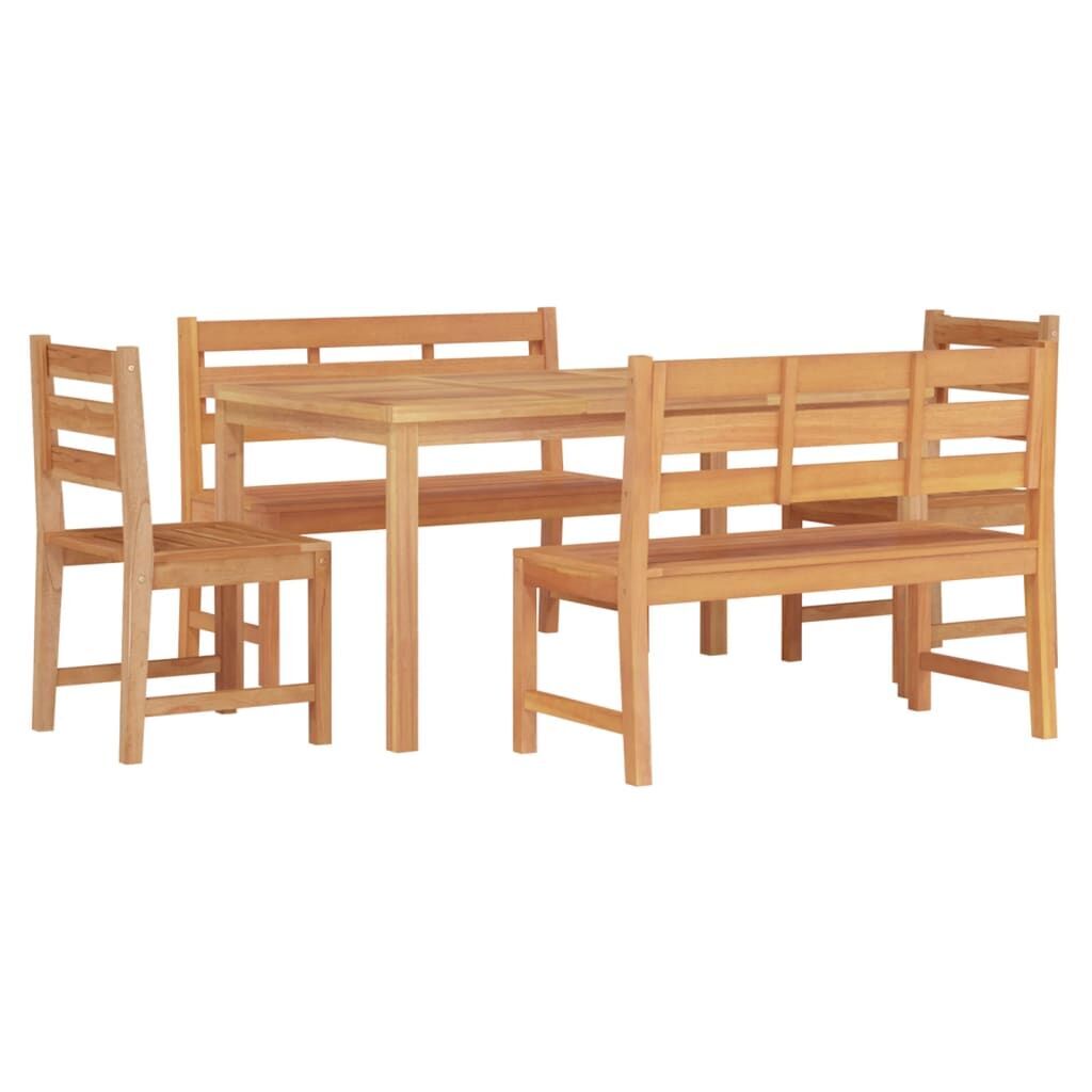 5 Piece Garden Dining Set Solid Wood Teak Price