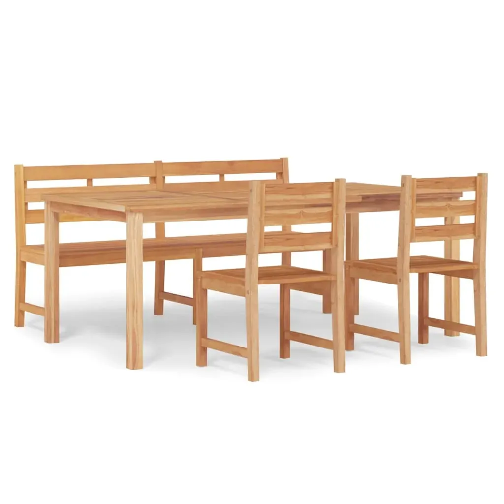 4 Piece Garden Dining Set Solid Wood Teak Price