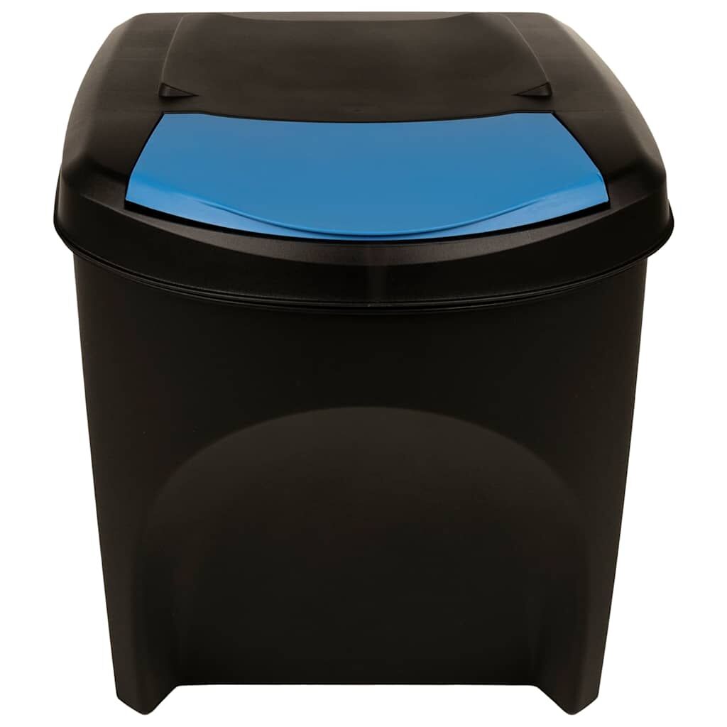 Stackable Garbage Bin Boxes 4 pcs Anthracite 100 L Polypropylene Price
