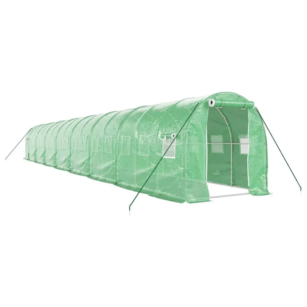 Greenhouse with Steel Frame Green 32 m² 16x2x2 m Price