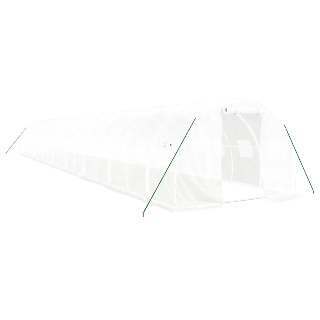 Greenhouse with Steel Frame White 54 m² 18x3x2 m Price