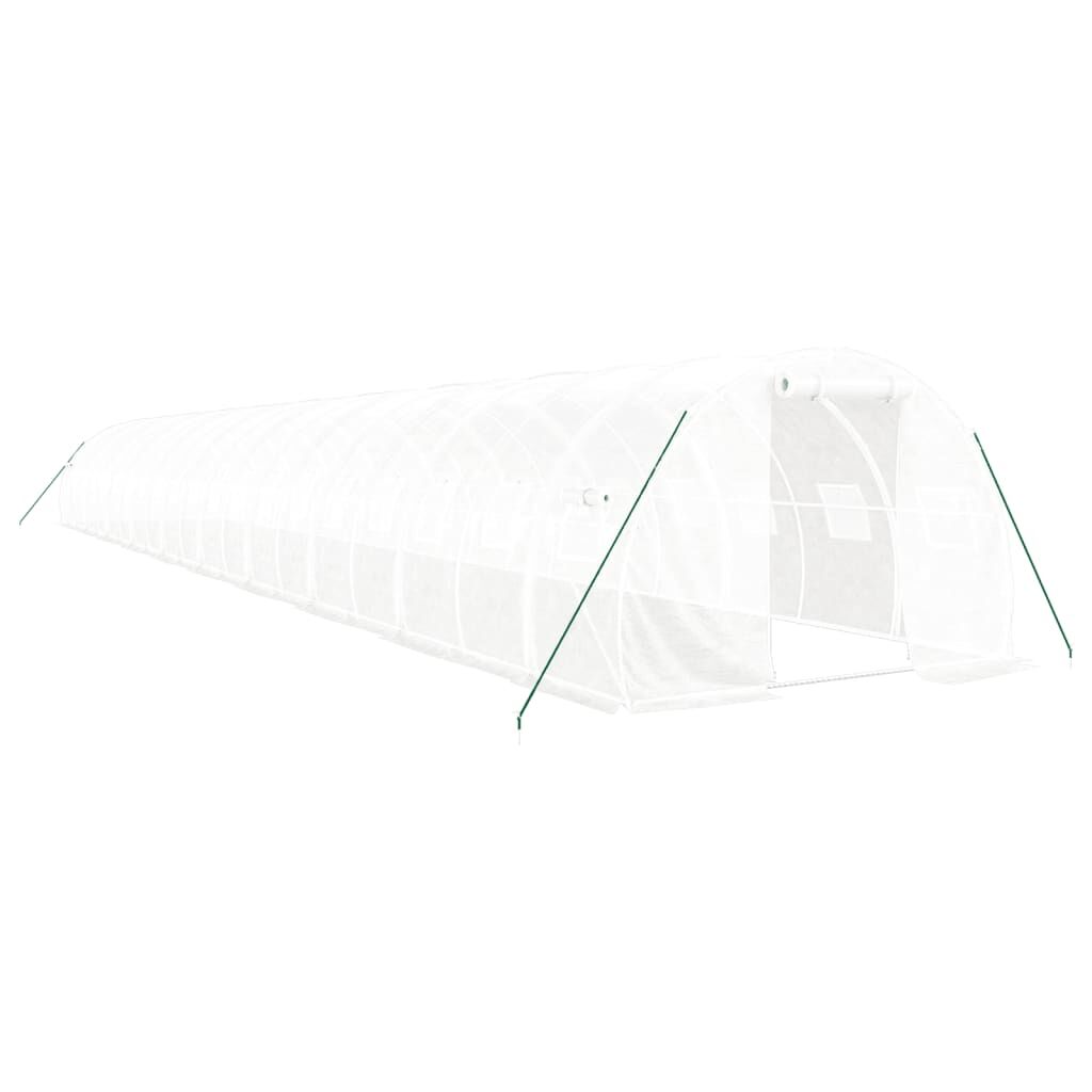 Greenhouse with Steel Frame White 60 m² 20x3x2 m Price