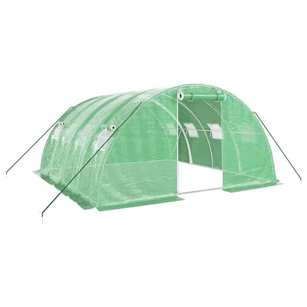 Greenhouse with Steel Frame Green 16 m² 4x4x2 m Price