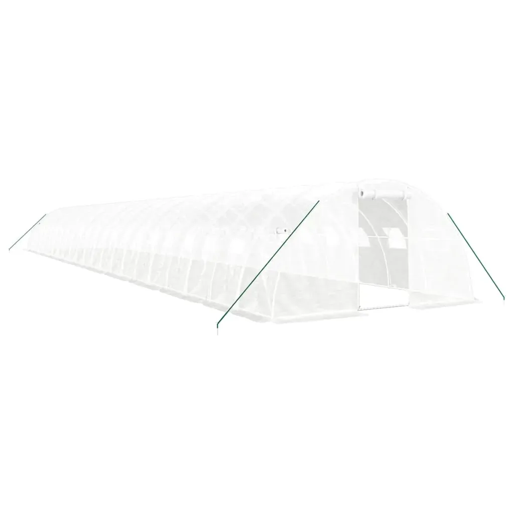 Greenhouse with Steel Frame White 88 m² 22x4x2 m Price