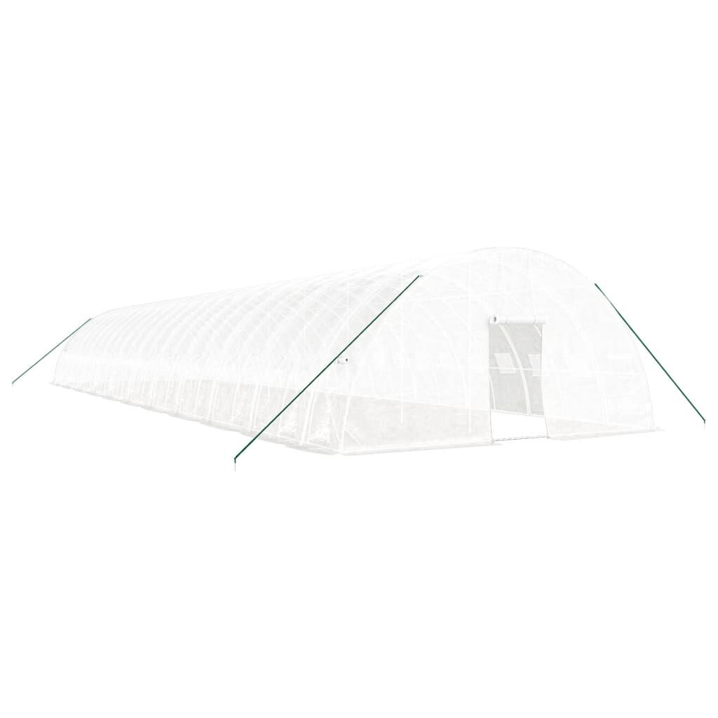 Greenhouse with Steel Frame White 132 m² 22x6x2.85 m Price