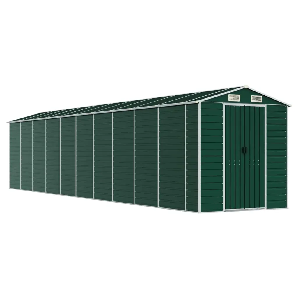 Garden Shed Green 191x895x198 cm Galvanised Steel Price