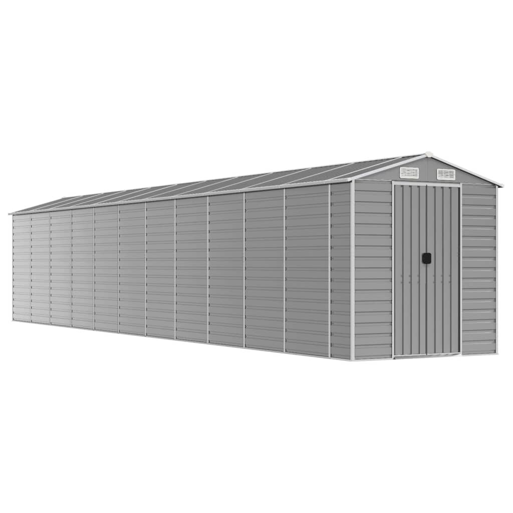 Garden Shed Light Grey 191x980x198 cm Galvanised Steel Price
