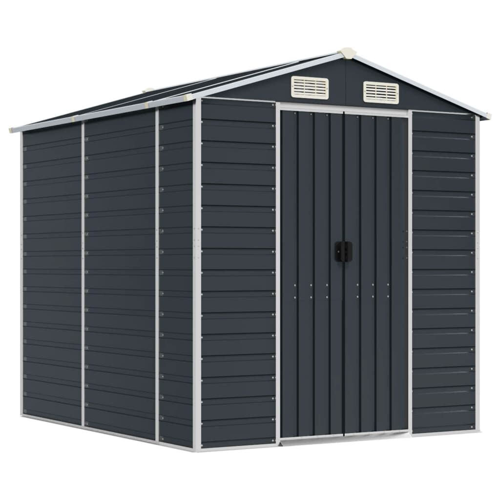 Garden Shed Anthracite 191x215x198 cm Galvanised Steel Price