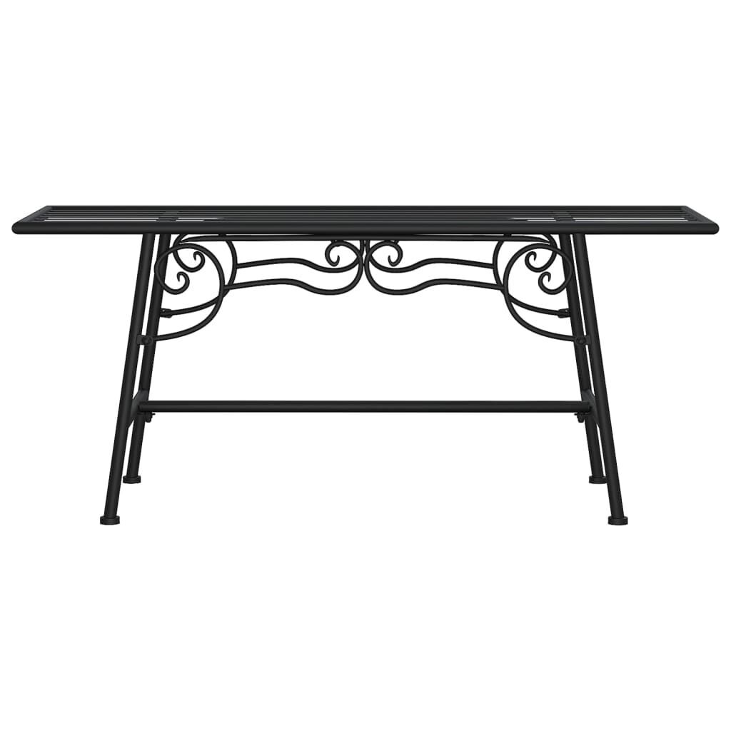 Tree Bench 110 cm Black Steel Price