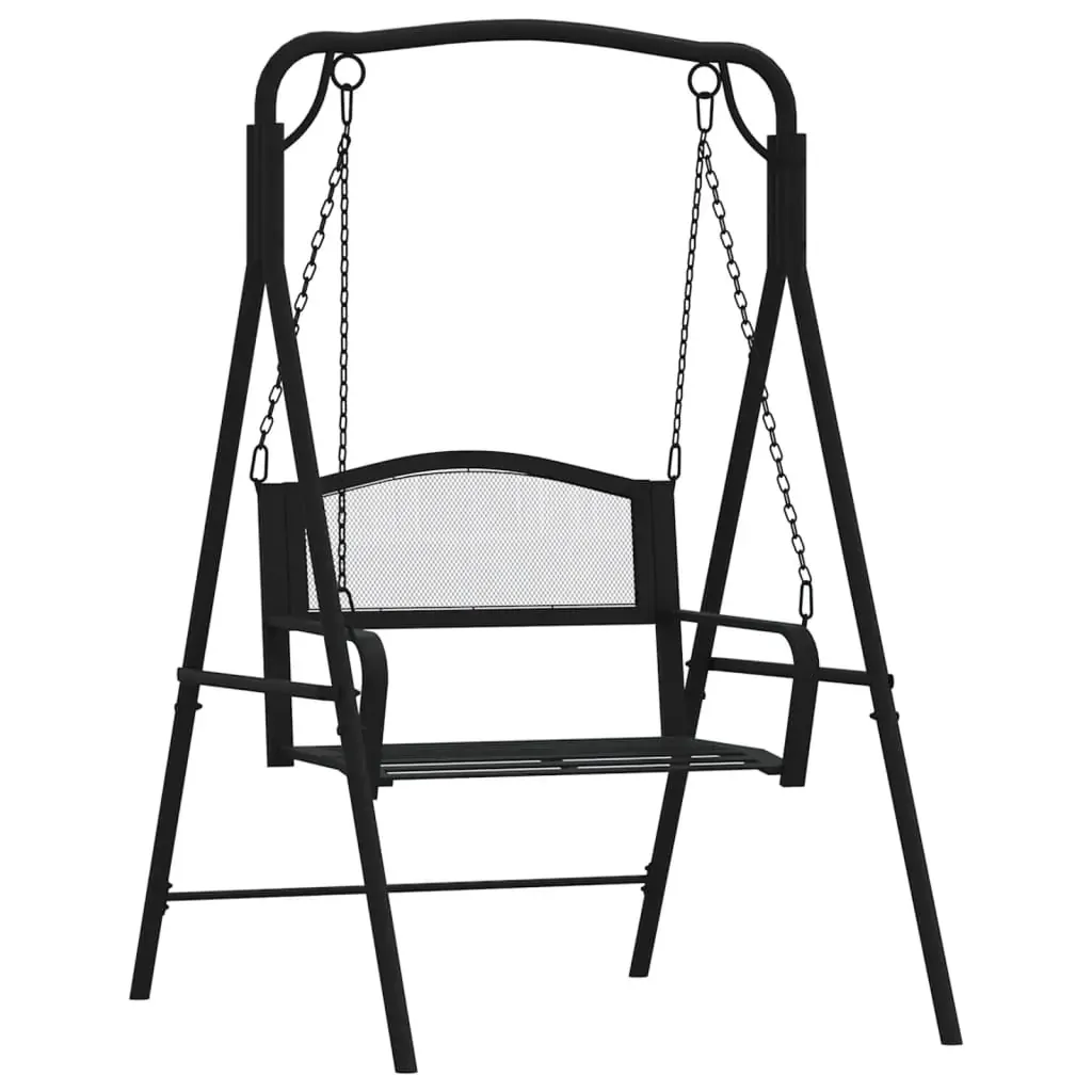 Swing Bench 124 cm Black Steel Price