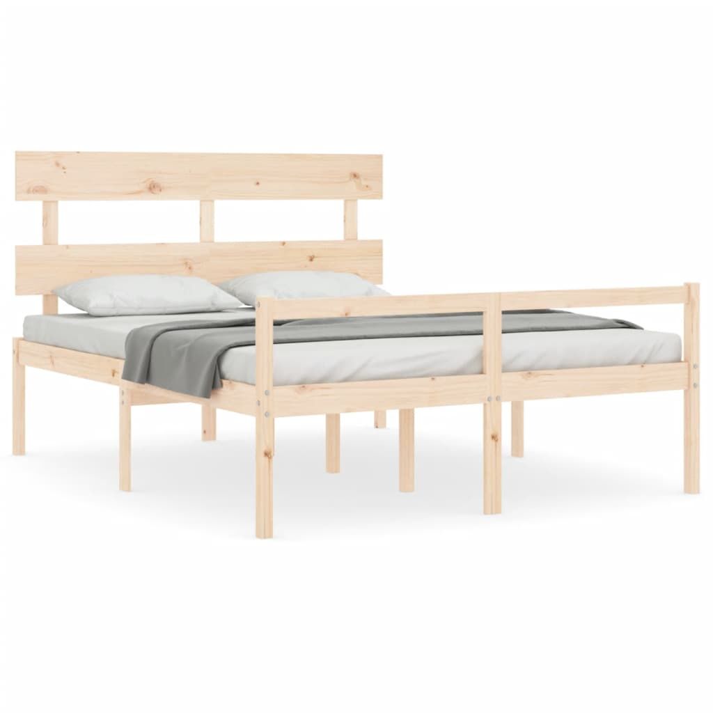 Senior Bed without Mattress 150x200 cm Solid Wood Price
