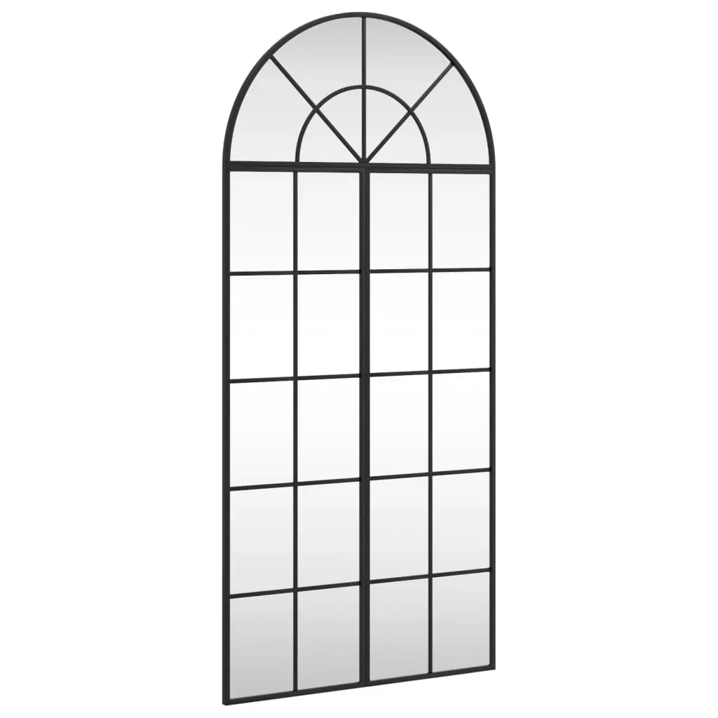 Wall Mirror Black 60x130 cm Arch Iron Price