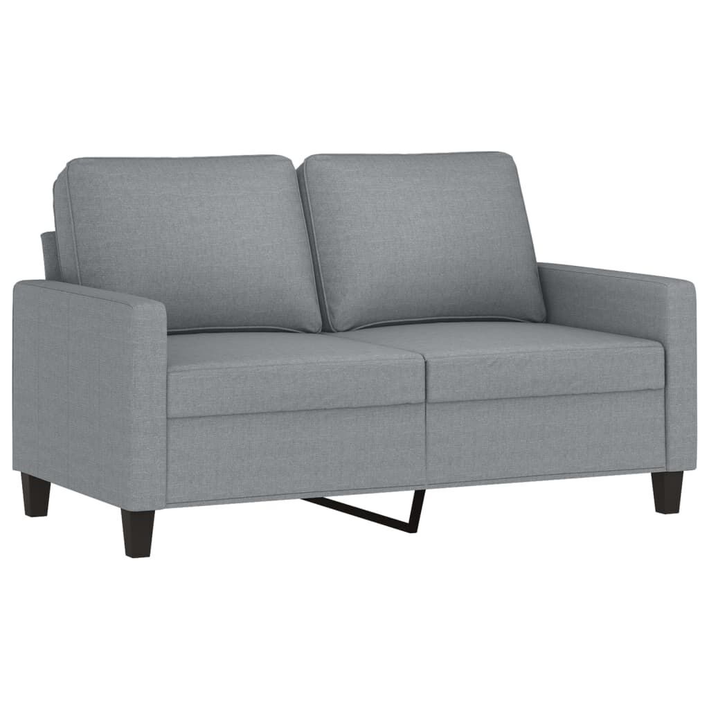 2 Piece Sofa Set with Cushions Light Grey Fabric Price