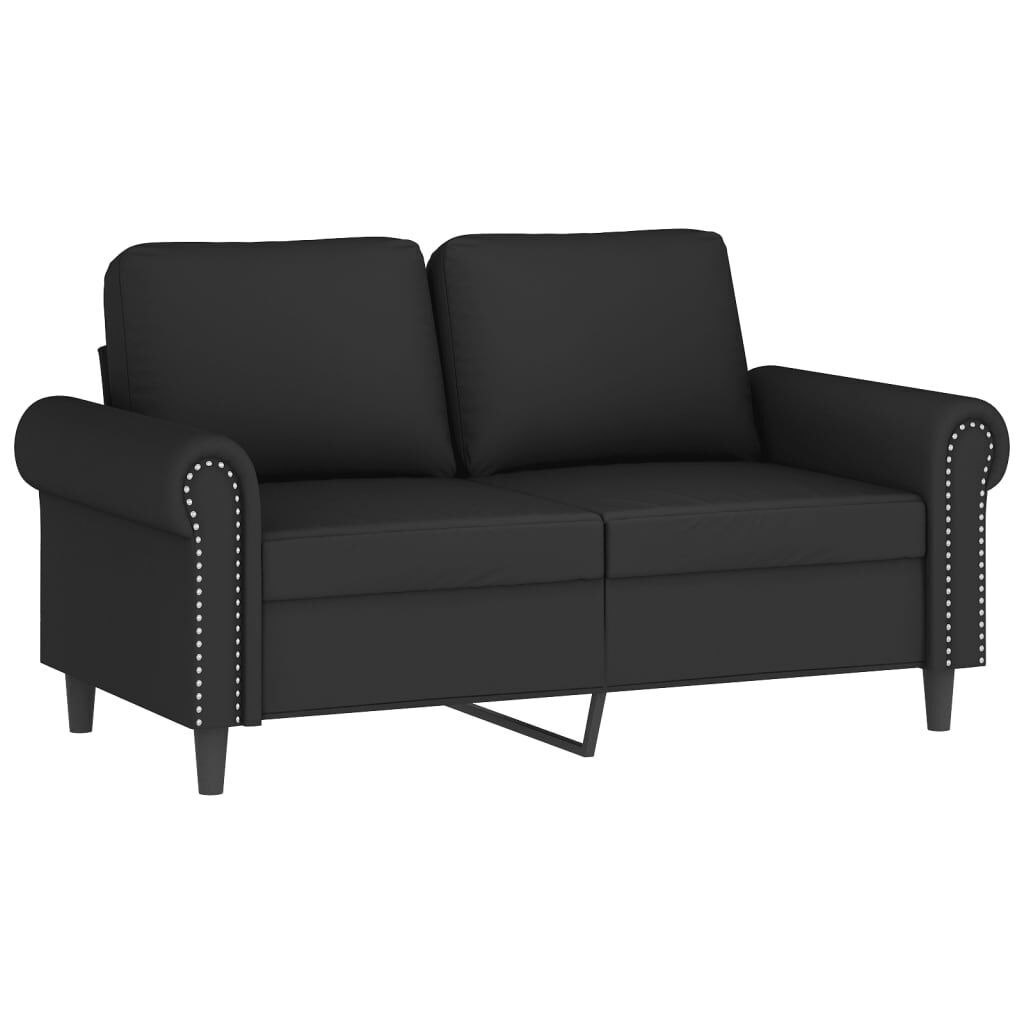 3 Piece Sofa Set with Pillows Black Velvet Price