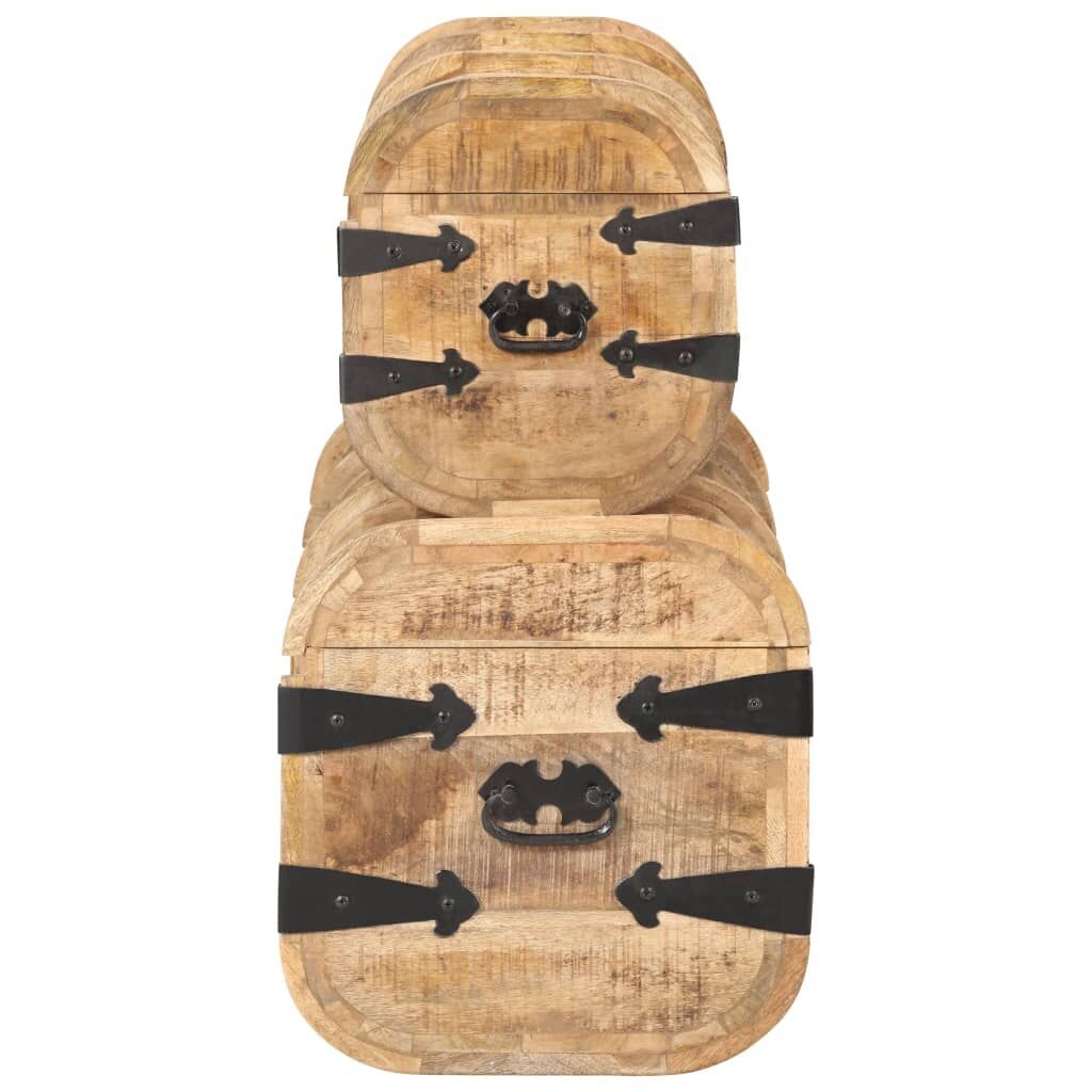 Storage Chests 2 Pieces Solid Mango Wood Price