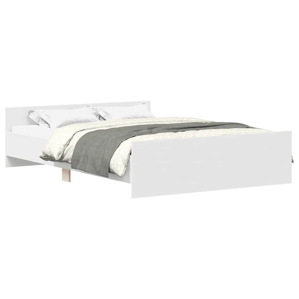 Bed Frame without Mattress White 150x200 cm Price