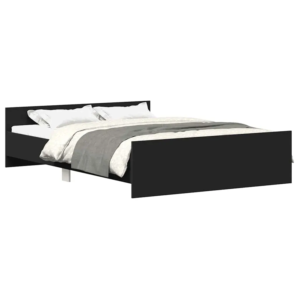 Bed Frame without Mattress Black 150x200 cm Price