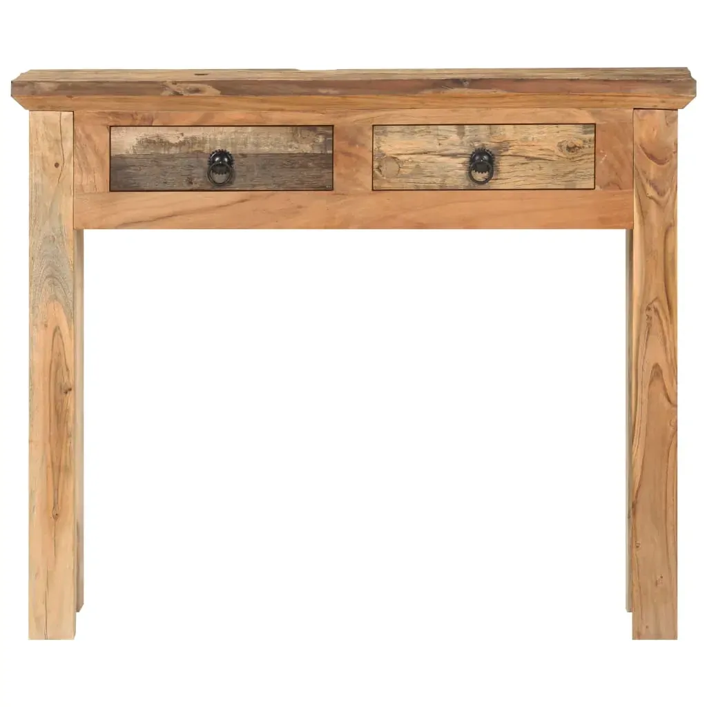 Console Table 90.5x30x75cm Solid Acacia Wood and Reclaimed Wood Price