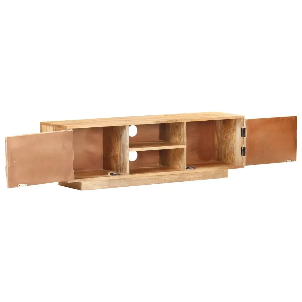 TV Cabinet 116x30x35 cm Solid Mango Wood Price
