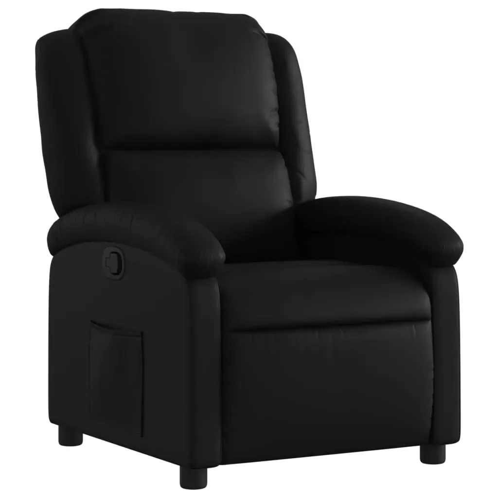 Recliner Chair Black Faux Leather Price