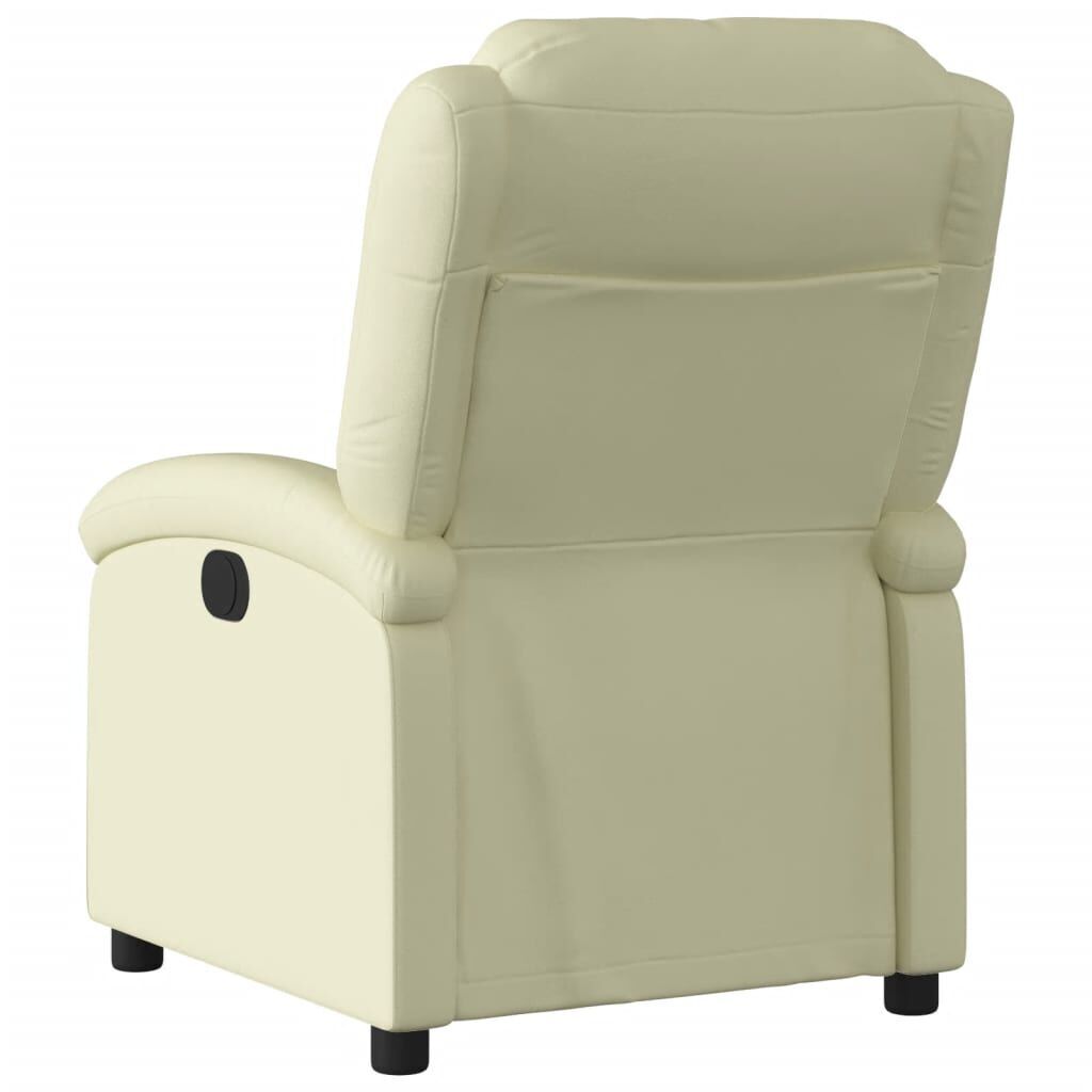Recliner Chair Cream Real Leather Price