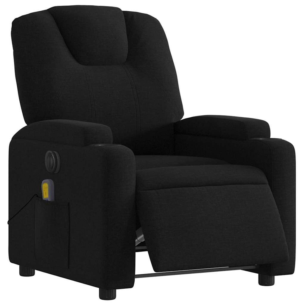 Electric Massage Recliner Chair Black Fabric Price