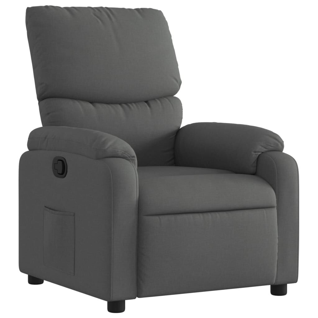 Recliner Chair Dark Grey Fabric Price