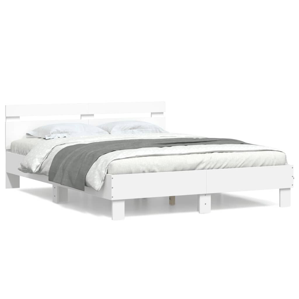 Bed Frame without Mattress White 150x200 cm Price